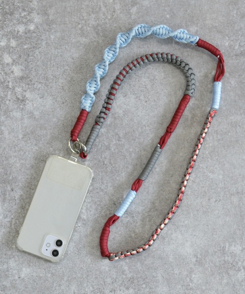 ALTROSE（アルトローズ）の「配色ロープストラップ スマホショルダー スマホストラップ ロープ ロープ編み（スマホグッズ・レディース・ブラック/グリーン/ピンク/ベージュ/ライトブルー/カーキ/ワインレッド/ピンク系その他/パープル/ブラック×ブラック/ブラウン・FREE）」の21枚目の写真