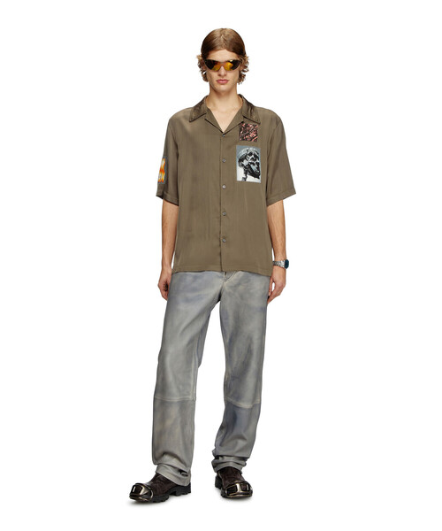 DIESEL(ディーゼル)の「メンズ 半袖シャツ S-DAXHE(シャツ/ブラウス・メンズ・カーキ・44/46/48/50/52)」の3枚目の写真