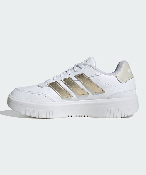 アディダス Adidas MAXXCOURT FOS Q4 厚底スニーカー送料無料 Adidas Maxxcourt Pro Fos Synthetic Leather Casual Shoes