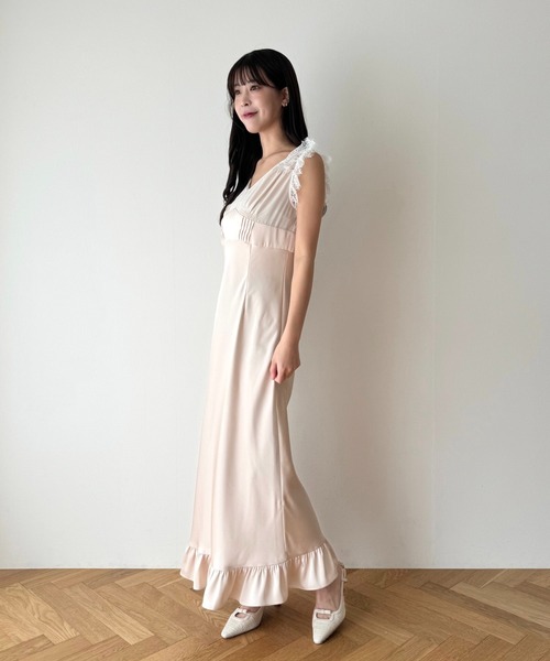 レースミックススリップドレス（ワンピース）｜ME COUTURE（ミー