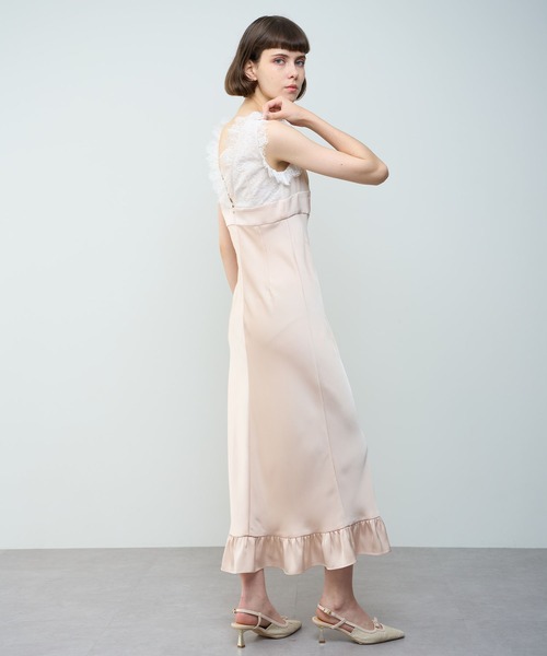 ME&ME COUTURE アイボリー レース マキシドレス ME&ME COUTURE アイボリー レース マキシドレス