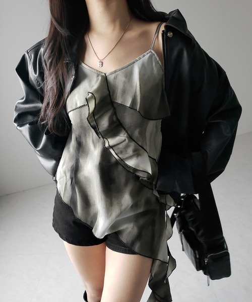 eaphi TULLE ASYMMETRY FRILL CAMISOLE 新品（Èaphi TULLE むし