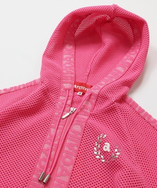 archivio(アルチビオ)の「<LADIES>メッシュジップブルゾン(ブルゾン・レディース・ホワイト/ピンク・S/M)」の9枚目の写真