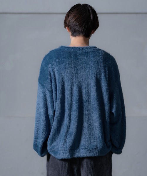 Crownor（クラウノアー）の「シャギー トレーナー（スウェット・メンズ・グレー/チャコール/ブルー・MEDIUM/LARGE）」の18枚目の写真