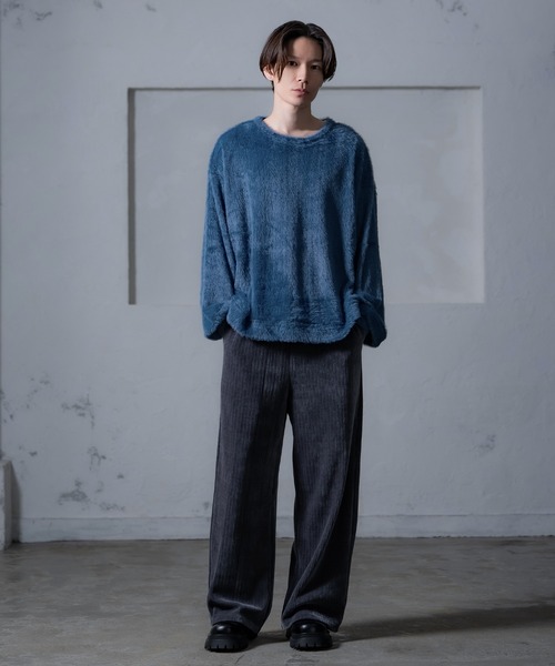 Crownor（クラウノアー）の「シャギー トレーナー（スウェット・メンズ・グレー/チャコール/ブルー・MEDIUM/LARGE）」の19枚目の写真