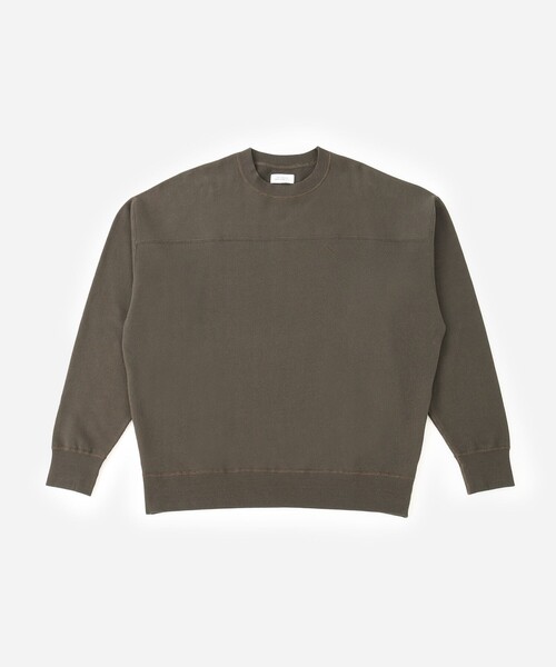【関税込み】Saturdays NYC カーキ Bowery スウェットシャツ セール】Varsity Slash Sweatshirt（スウェット）｜Saturdays
