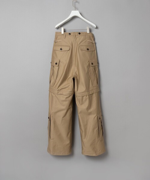 SUGARHILL(シュガーヒル)の「【SUGARHILL】ZIP CARGO TROUSERS(カーゴパンツ・メンズ・カーキ/ネイビー/ベージュ・30inch/28inch)」の4枚目の写真