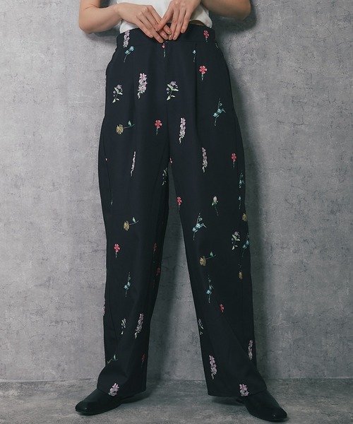 C.F.P 花柄セットアップ (ジャケット・パンツ) ワイズフォーメンの限定セットアップ、“花柄プリント”裏地を配