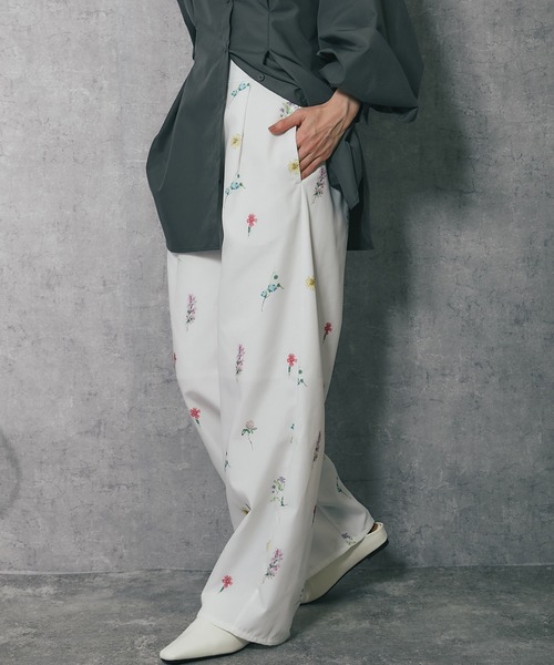 ANOTHER S（アナザーエス）の「【セットアップ対応】花柄パンツ