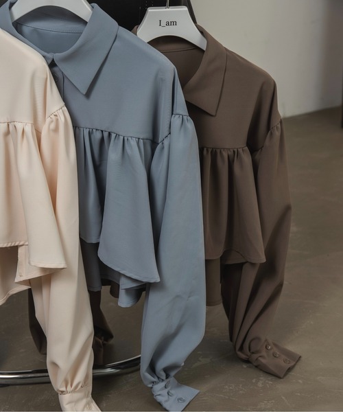 ブラウス シャツ Gather Blouse /ギャザーブラウス レディース gather blouse | ギャザーブラウス – Nos class