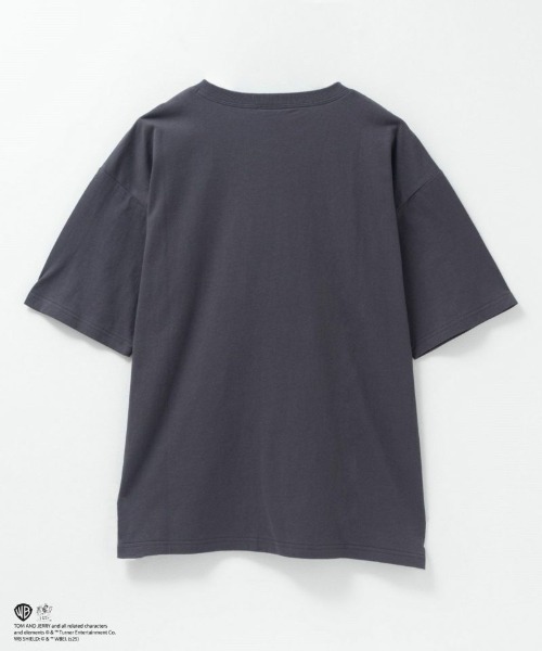 Tom&Jerry(トムアンドジェリー)の「【TOM&JERRY】 ポケット付きTシャツ(Tシャツ/カットソー・レディース・ブラック/チャコールグレー・フリー)」の15枚目の写真