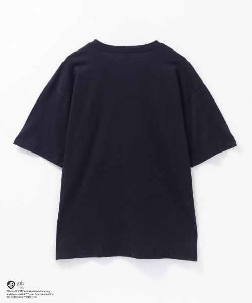 Tom&Jerry(トムアンドジェリー)の「【TOM&JERRY】 ポケット付きTシャツ(Tシャツ/カットソー・レディース・ブラック/チャコールグレー・フリー)」の18枚目の写真