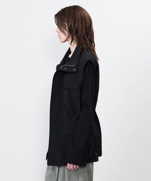 ASTRAET（アストラット）の「＜ASTRAET＞ミリタリー ベスト（ミリタリージャケット・レディース・ブラック・FREE）」の3枚目の写真