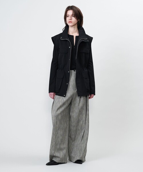 ASTRAET（アストラット）の「＜ASTRAET＞ミリタリー ベスト（ミリタリージャケット・レディース・ブラック・FREE）」の4枚目の写真