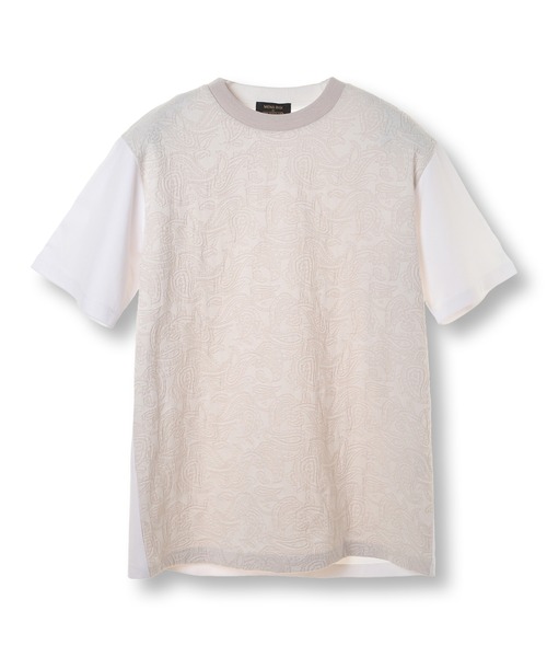 MEN'S BIGI(メンズビギ)の「【TIE YOUR TIE/タイ ユア タイ】別注 クルーネックTEE<接触冷感>(Tシャツ/カットソー・メンズ・ネイビー/ホワイト系その他・01/02/03)」の2枚目の写真
