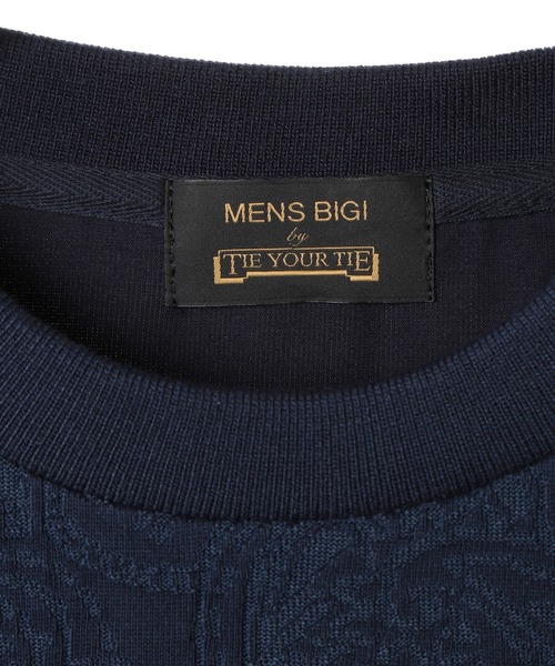 MEN'S BIGI(メンズビギ)の「【TIE YOUR TIE/タイ ユア タイ】別注 クルーネックTEE<接触冷感>(Tシャツ/カットソー・メンズ・ネイビー/ホワイト系その他・01/02/03)」の4枚目の写真