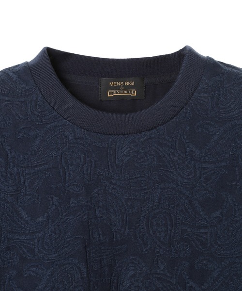 MEN'S BIGI(メンズビギ)の「【TIE YOUR TIE/タイ ユア タイ】別注 クルーネックTEE<接触冷感>(Tシャツ/カットソー・メンズ・ネイビー/ホワイト系その他・01/02/03)」の3枚目の写真