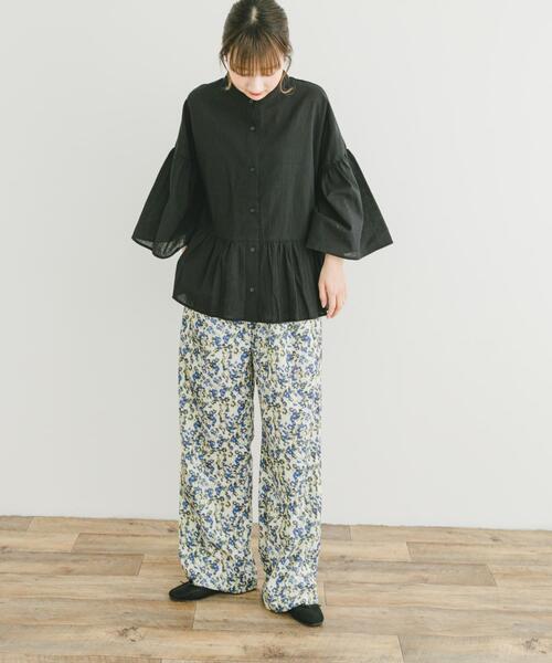 ITEMS URBANRESEARCH（アイテムズ アーバンリサーチ）の「イージーケアワイドパンツ（その他パンツ・レディース・ベージュ/ブラック/ホワイト系その他・FREE）」の13枚目の写真