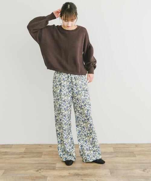 ITEMS URBANRESEARCH（アイテムズ アーバンリサーチ）の「イージーケアワイドパンツ（その他パンツ・レディース・ベージュ/ブラック/ホワイト系その他・FREE）」の15枚目の写真