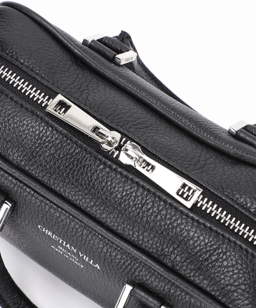 CHRISTIAN VILLA(クリスチャンヴィラ)の「【CHRISTIAN VILLA/クリスチャン ヴィラ】ミニボストンバッグ(ボストンバッグ・レディース・ブラック/ベージュ・FREE)」の9枚目の写真