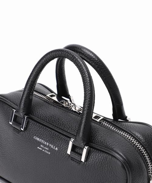 CHRISTIAN VILLA(クリスチャンヴィラ)の「【CHRISTIAN VILLA/クリスチャン ヴィラ】ミニボストンバッグ(ボストンバッグ・レディース・ブラック/ベージュ・FREE)」の16枚目の写真