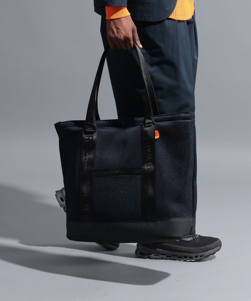 NUMERALS（ヌメラルズ）の「MESH TOTE / LARGE　メッシュトートバッグ / NUMERALS（トートバッグ・メンズ・ブラック/オフホワイト/ネイビー/カーキ・FREE）」の4枚目の写真