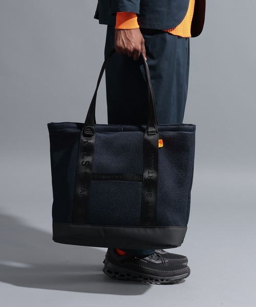 NUMERALS（ヌメラルズ）の「MESH TOTE / LARGE　メッシュトートバッグ / NUMERALS（トートバッグ・メンズ・ブラック/オフホワイト/ネイビー/カーキ・FREE）」の9枚目の写真