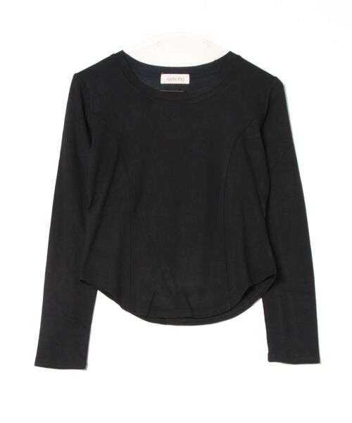 aimoha（アイモハ）の「ラウンドネックフィット長袖トップス（Tシャツ/カットソー・レディース・ホワイト/ブラック/ダークグレー/ワインレッド/チョコ・FREE）」の20枚目の写真