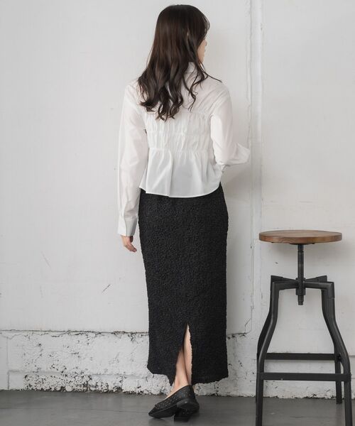 RETRO GIRL（レトロガール）の「ビスチェ風ギャザーSH（シャツ/ブラウス・レディース・イエロー系その他/オフホワイト/ブルー系その他・FREE）」の15枚目の写真