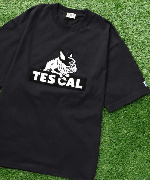 The Endless Summer（エンドレスサマー）の「TES CAL SAGARA LOGO BIG T-SHIRT / ビッグシルエットTシャツ（Tシャツ/カットソー・メンズ・ブラック/ホワイト/ベージュ系その他4/ネイビー・SMALL/MEDIUM/LARGE/X-LARGE）」の3枚目の写真
