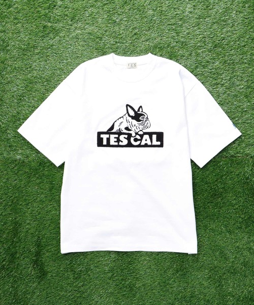 The Endless Summer（エンドレスサマー）の「TES CAL SAGARA LOGO BIG T-SHIRT / ビッグシルエットTシャツ（Tシャツ/カットソー・メンズ・ブラック/ホワイト/ベージュ系その他4/ネイビー・SMALL/MEDIUM/LARGE/X-LARGE）」の5枚目の写真