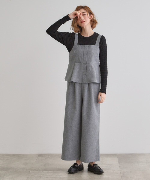 grove（グローブ）の「デニムアソート麻調ビスチェセット