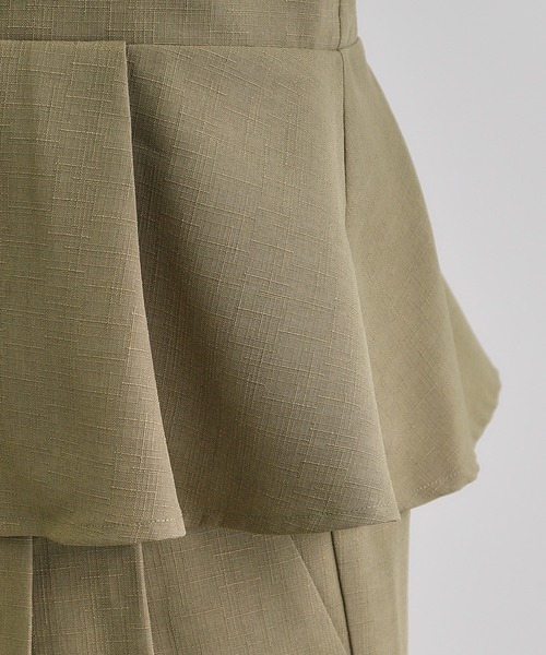 grove（グローブ）の「デニムアソート麻調ビスチェセット（セットアップ・レディース・ブラック/ネイビー/カーキ/グレー・02/03/01/04/05）」の10枚目の写真