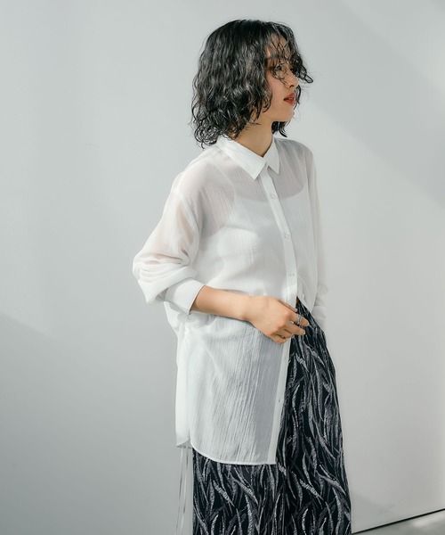 LEPSIM（レプシィム）の「サイド絞りシャツ 242830（シャツ/ブラウス
