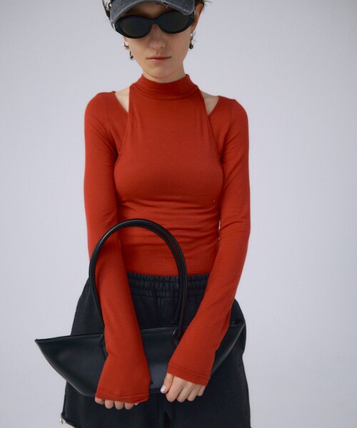 JOSE MOON（ジョゼムーン）の「【JOSEMOON/ジョゼムーン】RECTANGLE HAND BAG/ハンドバッグ（ハンドバッグ・レディース・ブラック・FREE）」の2枚目の写真