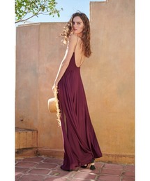 セール】Taormina Dress コットンサテンベアタックドレス（ワンピース