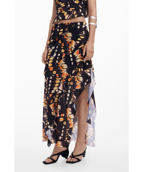 Desigual デシグアル ゴブラン織 ジャガード コート 総柄 DESIGUAL - 【デシグアル】ジャガード織 コート 総柄 花柄 英字