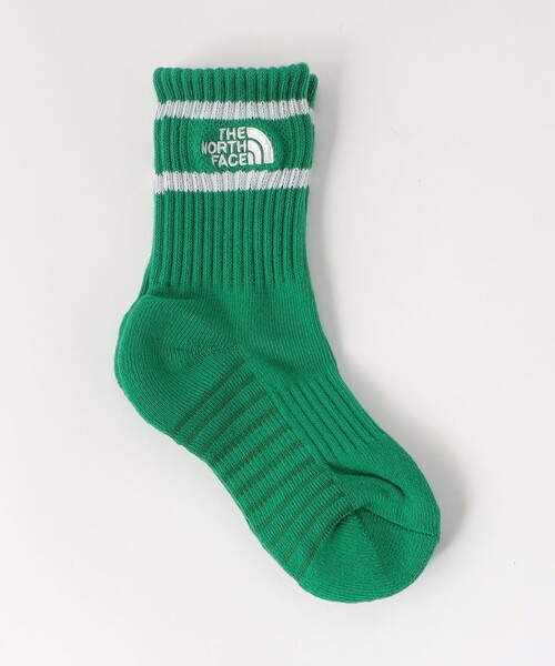 THE NORTH FACE（ザノースフェイス）の「＜THE NORTH FACE＞ラン 2P クルー ソックス  / キッズ（ソックス/靴下・キッズ・ケリーグリーン/ブラック・16-18cm）」の6枚目の写真