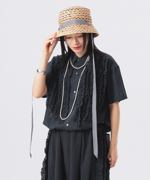 BEAMS JAPAN ビームスボーイ フリル ブラウス 着回し確定】フリルブラウスの詳細こちらです。｜ビームス 新宿