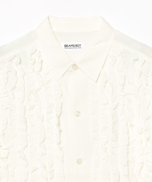 BEAMS BOY（ビームスボーイ）の「ドビー フリル ショートスリーブ