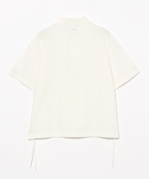 BEAMS BOY（ビームスボーイ）の「ドビー フリル ショートスリーブ（シャツ/ブラウス・レディース・オフホワイト/チャコールグレー・ONE SIZE）」の19枚目の写真