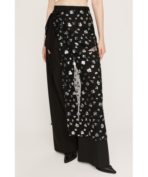 SEQUIN WRAP L/SK シークイン ラップ ロングスカート（スカート