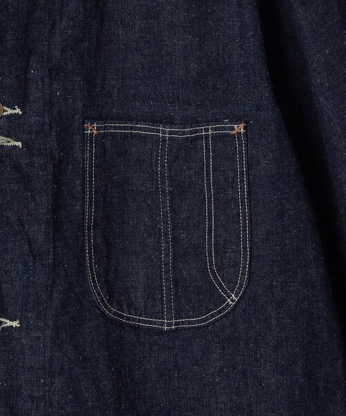 未使用 フリークス別注 黒色orslow オアスロウデニムカバーオール 1 Orslow/オアスロウ 40's DENIM COVER ALL One Wash（ブルゾン