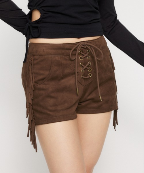 LAGUAGEM ショートパンツ セール】FRINGE LACE UP ショートパンツ（その他パンツ）｜LAGUA
