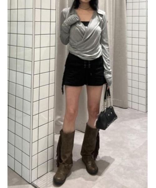 セール】FRINGE LACE UP ショートパンツ（その他パンツ）｜LAGUA