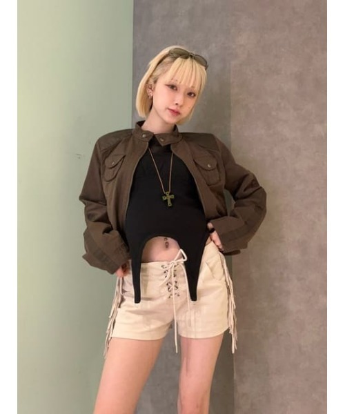 セール】FRINGE LACE UP ショートパンツ（その他パンツ）｜LAGUA