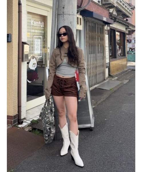 セール】FRINGE LACE UP ショートパンツ（その他パンツ）｜LAGUA