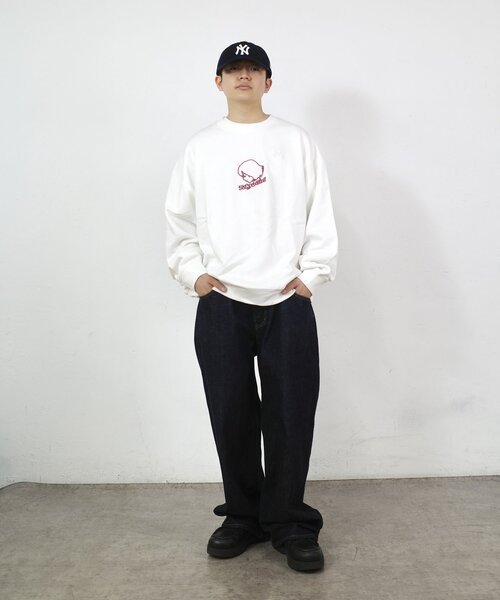 TOKYOGIRL（トーキョーガール）の「WEB限定/2サイズ【TOKYO GIRL/東京ガール】3D刺繍ロゴクルー（スウェット・レディース・ホワイト/ブラック/グレー・MEDIUM/LARGE）」の17枚目の写真