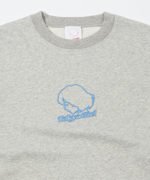 TOKYOGIRL（トーキョーガール）の「WEB限定/2サイズ【TOKYO GIRL/東京ガール】3D刺繍ロゴクルー（スウェット・レディース・ホワイト/ブラック/グレー・MEDIUM/LARGE）」の19枚目の写真