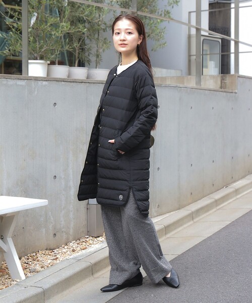 BEAMS HEART（ビームスハート）の「【ベストセラー】フレンチ ダウン ロングコート　軽量（ダウンジャケット/コート・レディース・ブラック/ベージュ/グリーン系その他5・SMALL/MEDIUM/LARGE）」の22枚目の写真